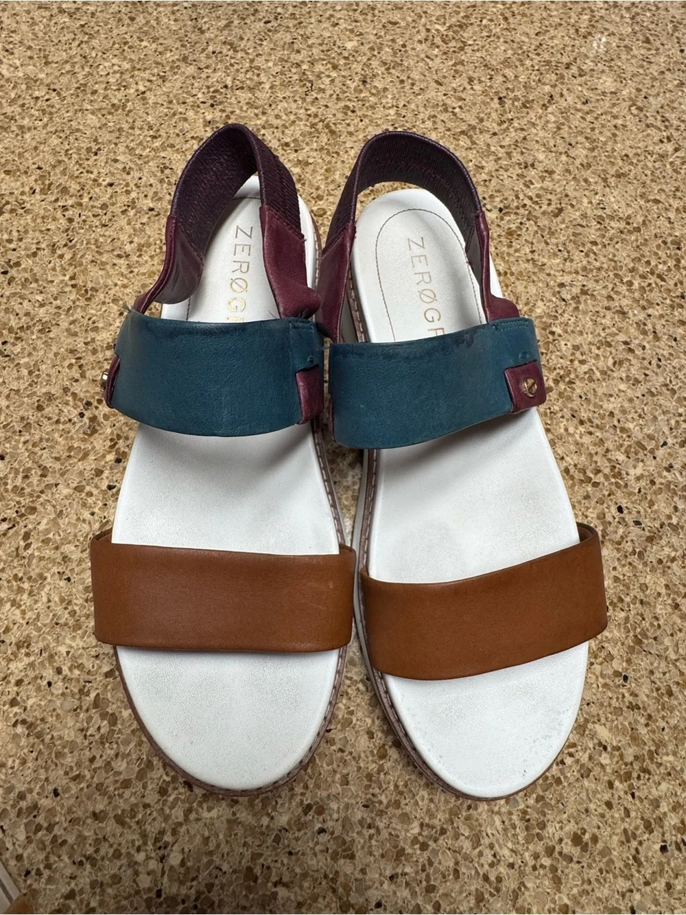 Cole Haan ZeroGrand Women’s Casual Multi-Color Leather Slingback Sandals